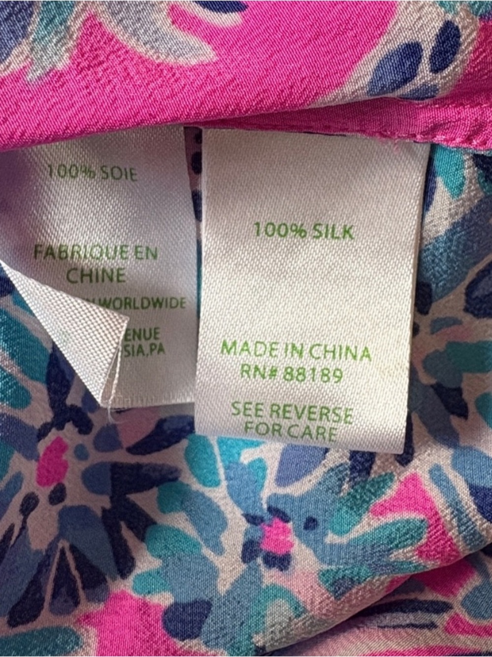Lilly Pulitzer Elsa Silk Top Mandevilla Pink New Kids On The Dock Pink Blue S - Picture 11 of 13